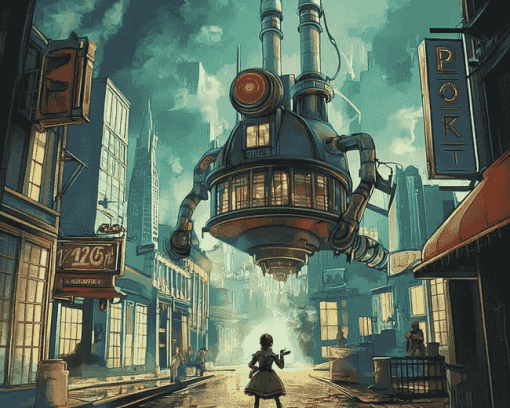 Bioshock Animation Robots Diamond Painting