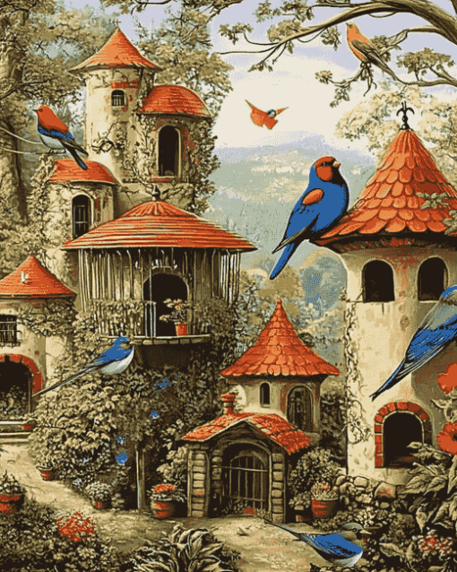 Bird House Gardens by Ciro Marchetti Diamond Painting