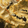 Black Ant Circle Diamond Painting