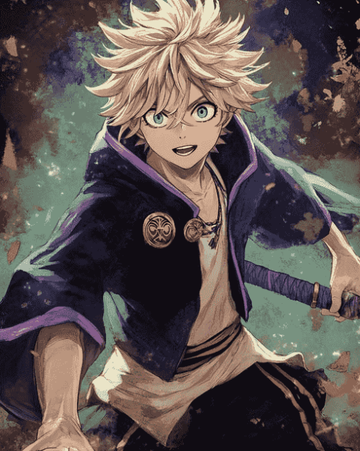 Black Clover Luck Anime Character Diamond Painting