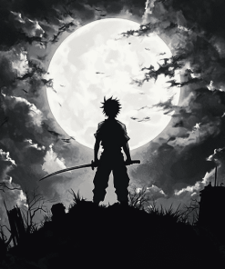 Black Clover Yami Moonlit Silhouette Diamond Painting