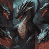 Black Dragon Fantasy Diamond Painting