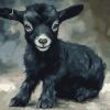 Black Goat Animals Diamond Painting