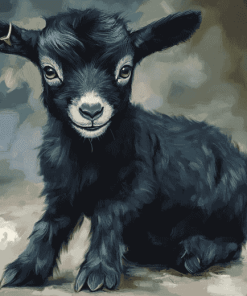 Black Goat Animals Diamond Painting