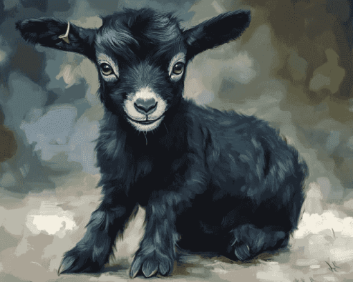 Black Goat Animals Diamond Painting