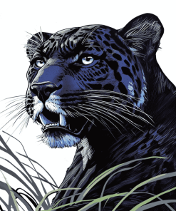 Black Panther Jaguar Diamond Painting