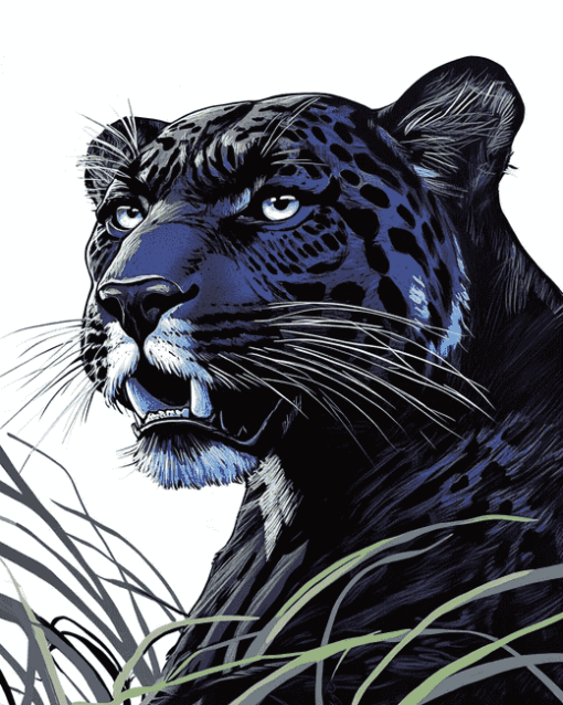 Black Panther Jaguar Diamond Painting