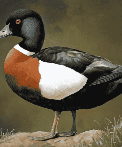 Black Paradise Shelduck Art Diamond Painting