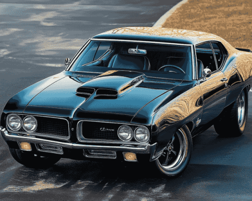 Black Pontiac Classic Diamond Painting