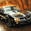 Black Pontiac Firebird Diamond Painting