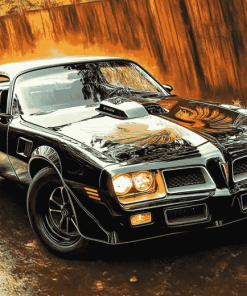 Black Pontiac Firebird Diamond Painting