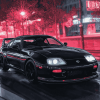 Black Toyota Supra JDM Cars Diamond Painting