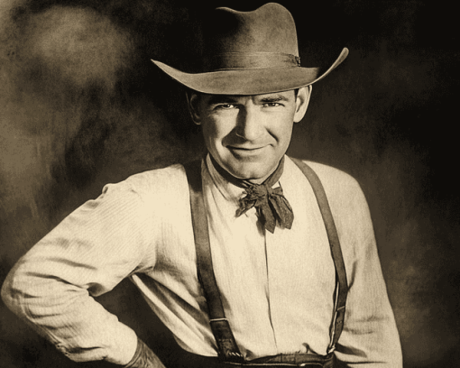 Black & White Will Rogers Diamond Painting