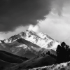 Black and White Mountain Scenery Diamond Painting