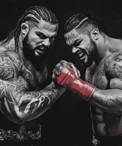 Black and White Usos Wrestling Diamond Painting