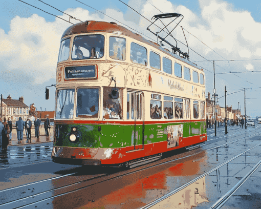 Blackpool Tramway Journey Diamond Painting