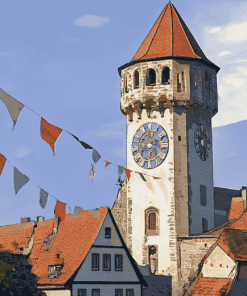 Blaser Tower Ravensburg Landmark Diamond Painting