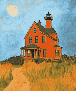 Block Island Southeast Lighthouse Diamond Painting