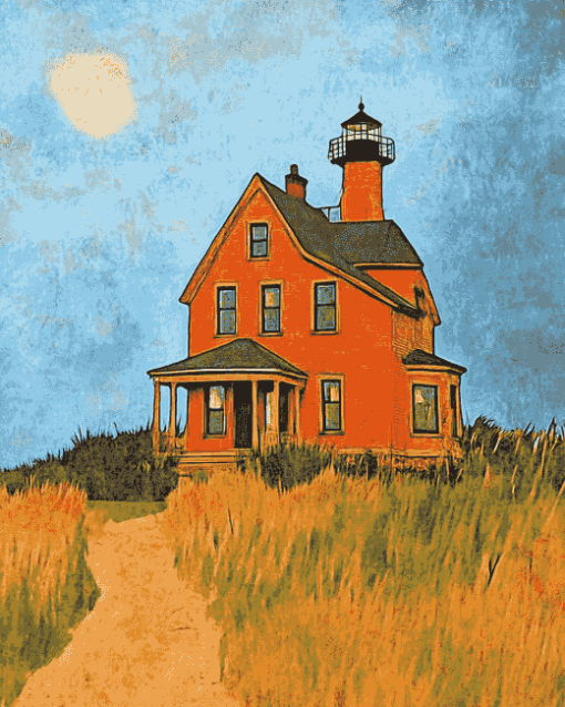 Block Island Southeast Lighthouse Diamond Painting