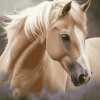 Blonde Pony Draft Horse Diamond Painting