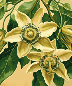 Blossoming Passionflower Diamond Painting