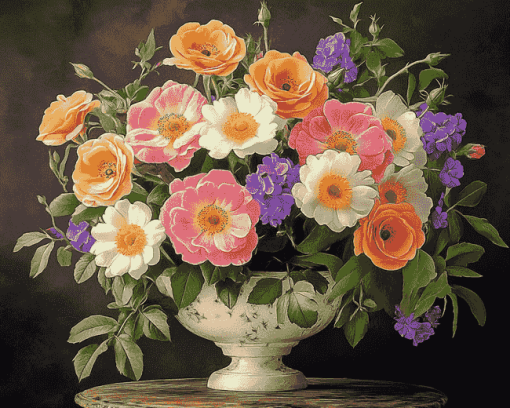 Blossoming Roses Diamond Painting