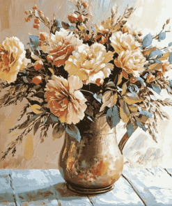 Blossoms in Vintage Vase Diamond Painting