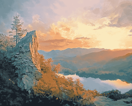 Blowing Rock Lakes Diamond Painting