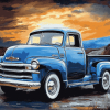 Blue Chevrolet Trucks Diamond Painting