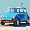 Blue Citroen Ami 8 Diamond Painting