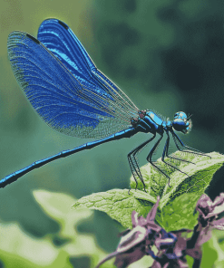 Blue Dragonfly Artwork Diamond Painting