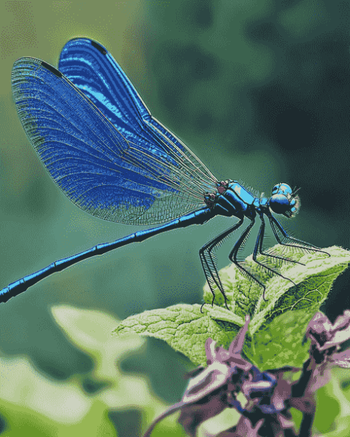 Blue Dragonfly Artwork Diamond Painting