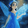 Blue Fairy Disney Fantasy Diamond Painting