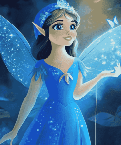 Blue Fairy Disney Fantasy Diamond Painting