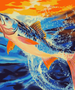 Blue Marlin Fish Diamond Painting