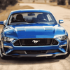 Blue Mustang Car Enthusiast Diamond Painting