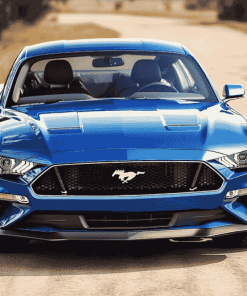 Blue Mustang Car Enthusiast Diamond Painting