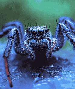 Blue Spider Insect Diamond Painting