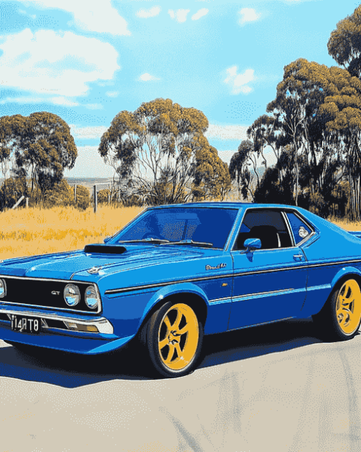 Blue Xb Gt Falcon Vehicles Diamond Painting