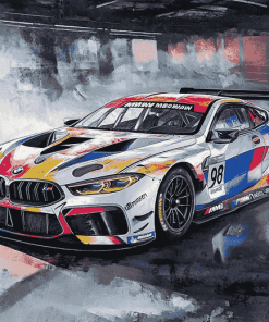 Bmw M8 Gte Engines Diamond Painting