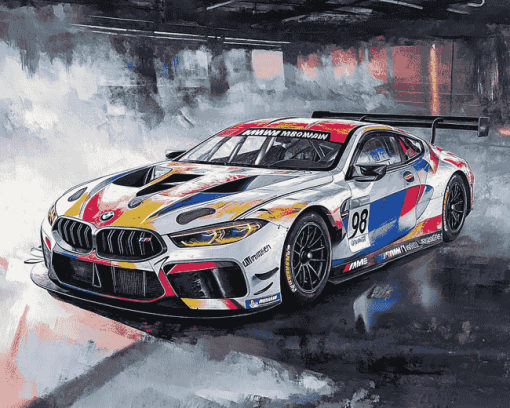 Bmw M8 Gte Engines Diamond Painting