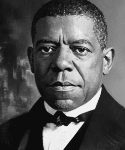 Booker Washington Monochrome Diamond Painting