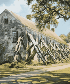 Boone Hall Plantation Landscape Diamond Painting