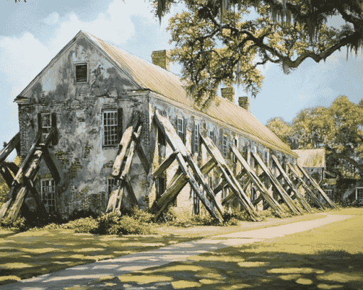 Boone Hall Plantation Landscape Diamond Painting