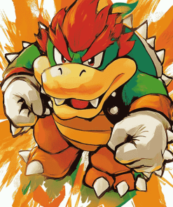 Bowser Anime Character Diamond Painting