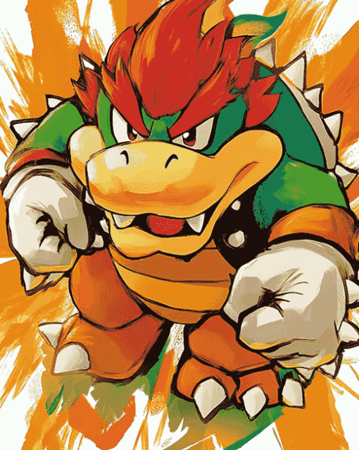 Bowser Anime Character Diamond Painting