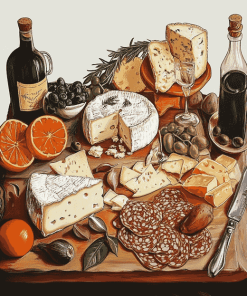 Breakfast Cheese Board Diamond Painting