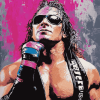 Bret Hart Famous Wrestler Diamond Painting