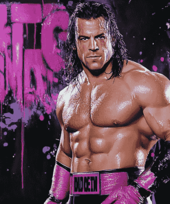 Bret Hart Legendary Wrestler Diamond Painting