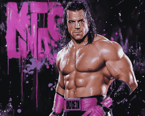 Bret Hart Legendary Wrestler Diamond Painting